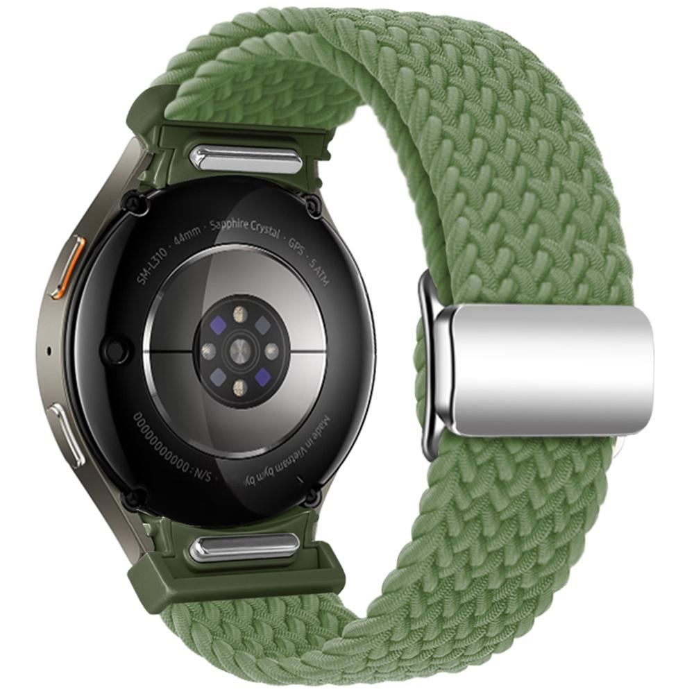 For Samsung Galaxy Watch FE 40mm/Watch7/6/6 Classic/5/5 Active/5 Pro/4/4 Classic/4 Active Braided Watch Band Magnetic Strap