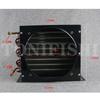 1/4P 3/8P Condenser Air Cold Water Cooling Radiator Copper Tube Aluminum Fin Heat Exchanger 2*8*250