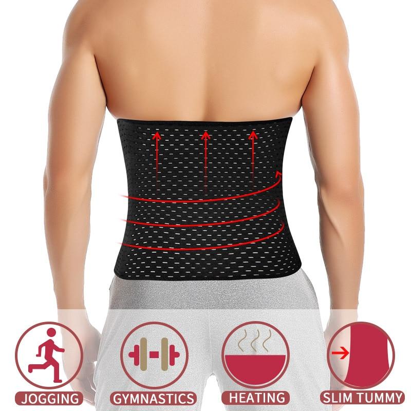 Men Slimming Body Shaper Waist Trainer Trimmer Belt Corset For Abdomen Belly Sha