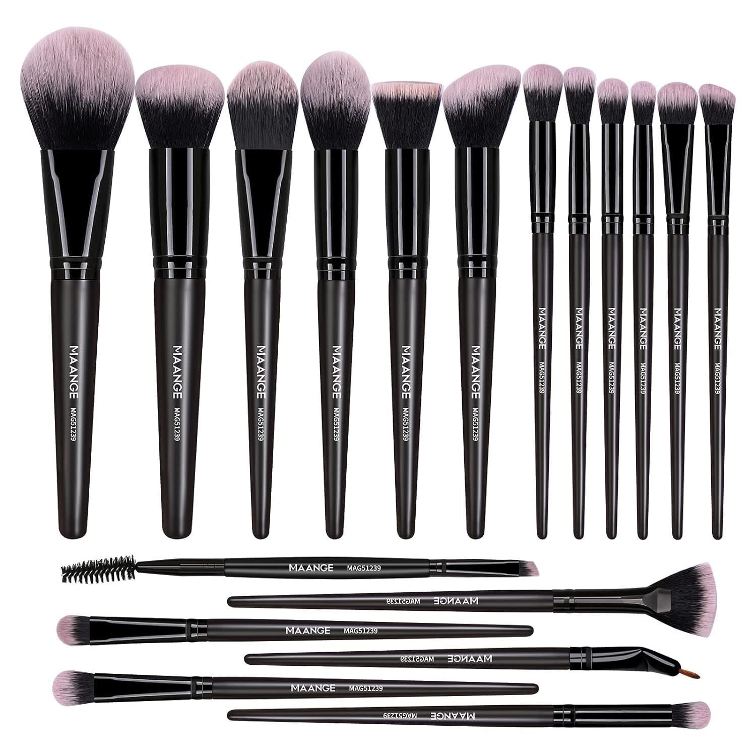 MAANGE 18 Pcs Premium Synthetic Make