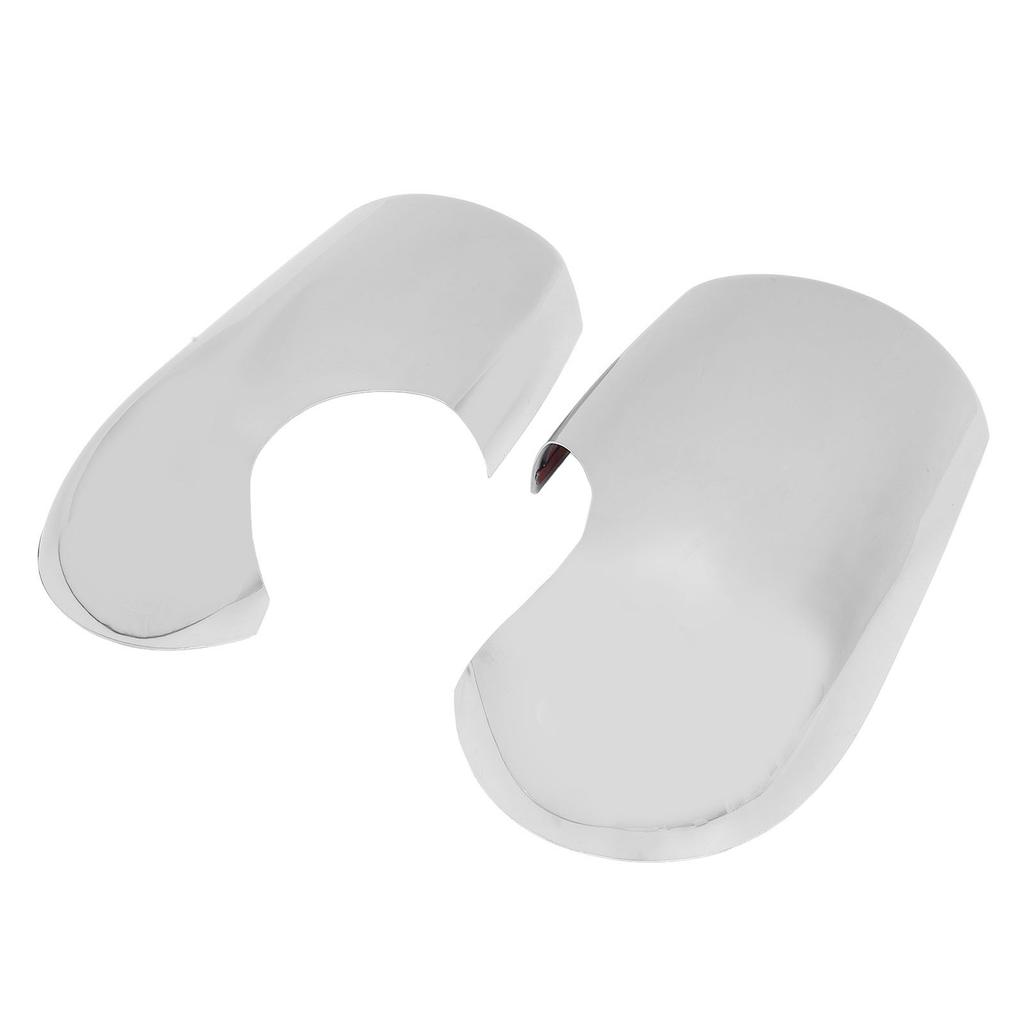 1 Pair Side Mirror Cap Cover Chrome Scratch Resistant Weather Proof Exterior Rear View Mirror