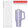1Sets Drinking Cup Straw Straight Replacement Straw Durable Plastic Straws