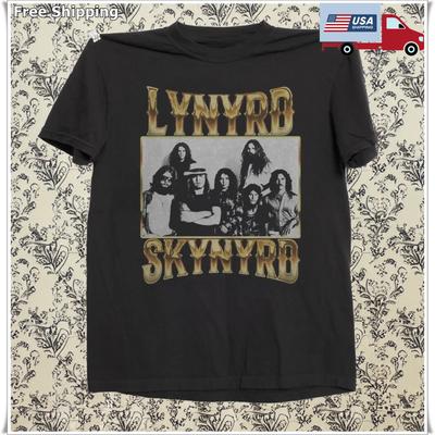 Lynyrd Skynyrd Shirt Vintage Style American Rock Band, Black T-shirt S-