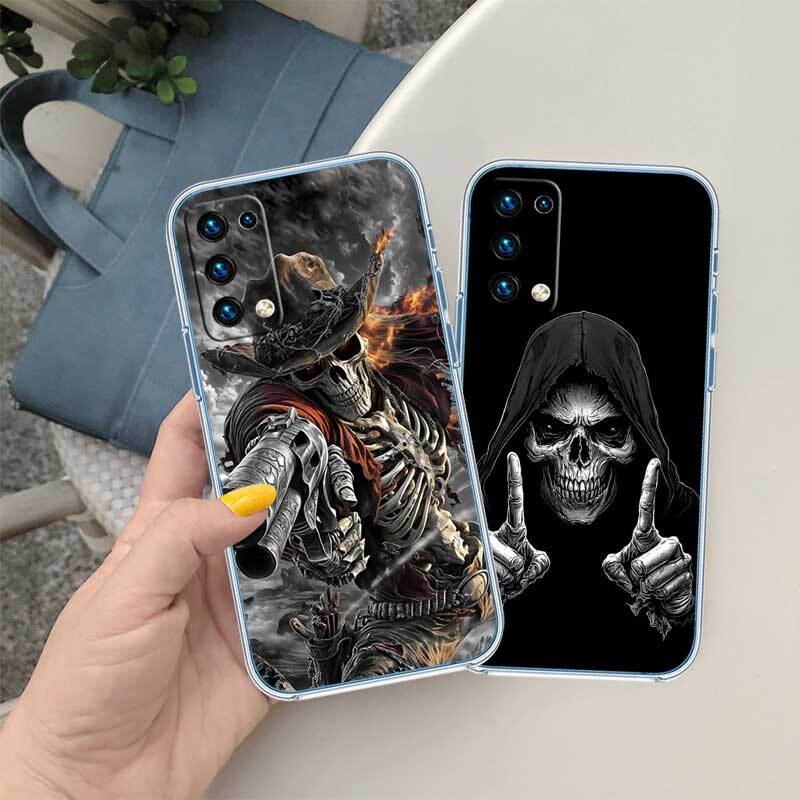 Skeleton Skull Phone Case for Motorola Edge 20 30 S30 40 50 Fusion Lite Plus Pro Ultra Neo One Action Zoom Hyper Power Macro Vision