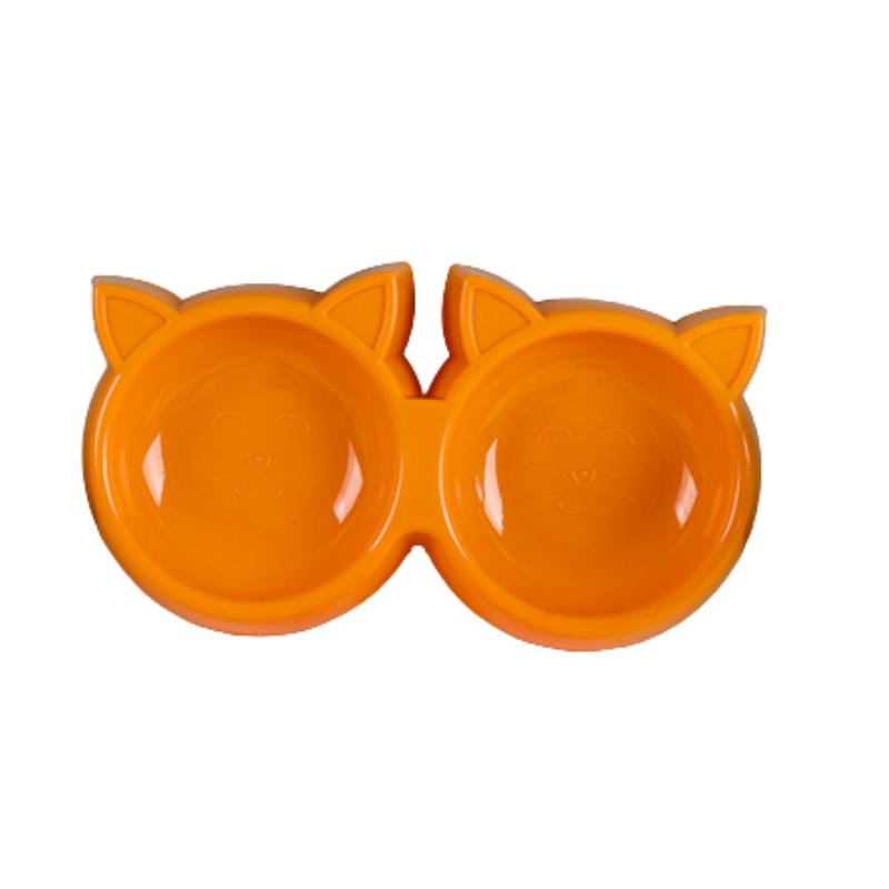 Futternapf für Haustiere, Katzengesichtsform, große Kapazität, Futternapf, einfarbig, Futternapf für Katzen, Wassertrinknapf für kleine Hunde