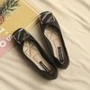 2025 New One-pedal Flat-bottomed Shallow-mouth Single Shoes Women's Spring and Autumn Gentle Evening Comfortable Soft-soled Versatile Doudou Shoes