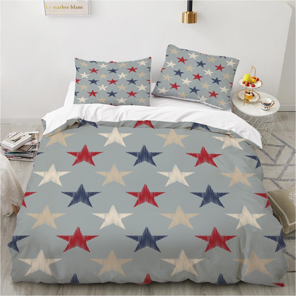 3D Printed Geometric Duvet Cover Kit  New Ultra-fine Fiber Pillowcase Wholesale Colorful And Comfortable Kit