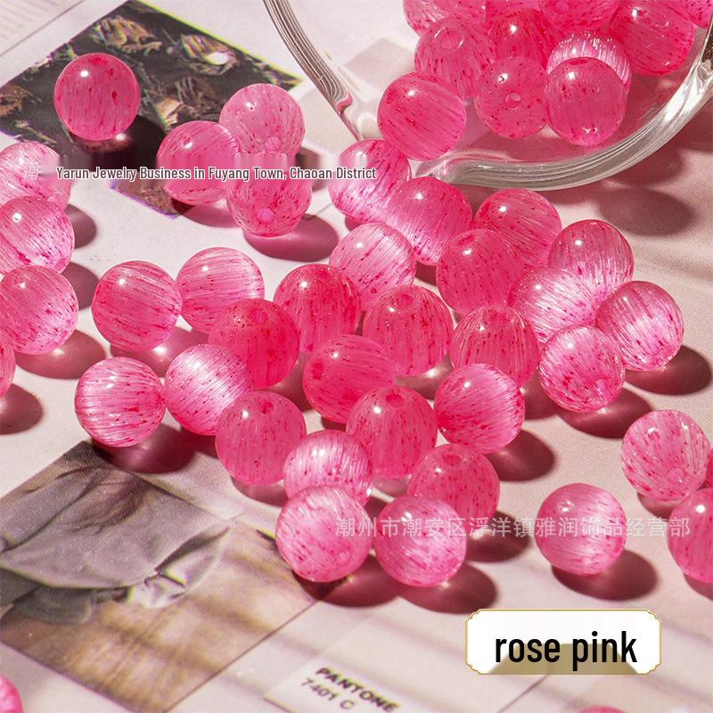 8mm Frosted Macaron Cat's Eye Glass Beads for DIY Jewelry Making