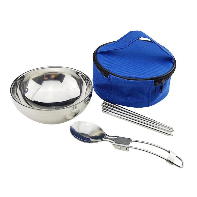 Zhaoran Outdoor Folding Stainless Steel Tableware Set
