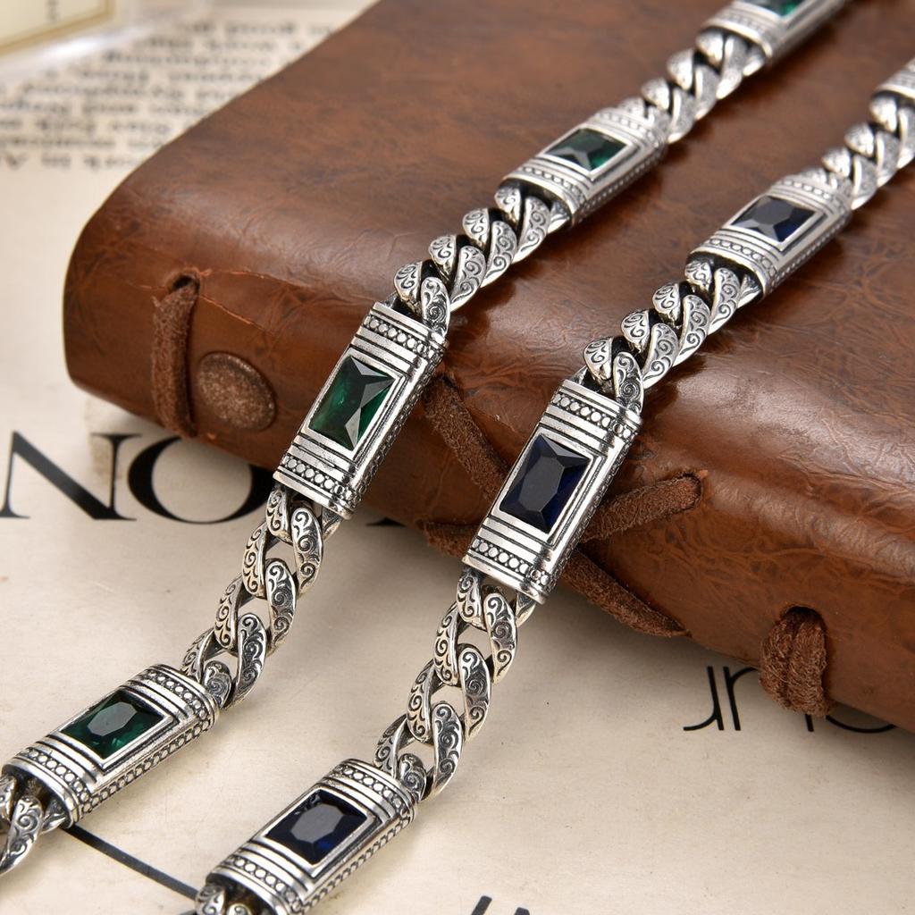Neues Tang-Grasmuster-Armband für Männer und Frauen Kubanische Kette Mode Türkiye Stil Luxusschmuck