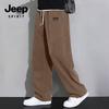 JEEP SPIRIT Men's Fleece-Lined Straight-Leg Casual Pants