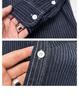 Men’s American Retro Striped Denim Long-Sleeve Shirt: Casual Versatile Spring/Autumn Jacket