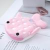 Women Plush Shark Coin Purse Cute Mini Coin Bags Pouch Zipper Three-dimensional Coin Money Headphone Holder Bag Wallet Ke