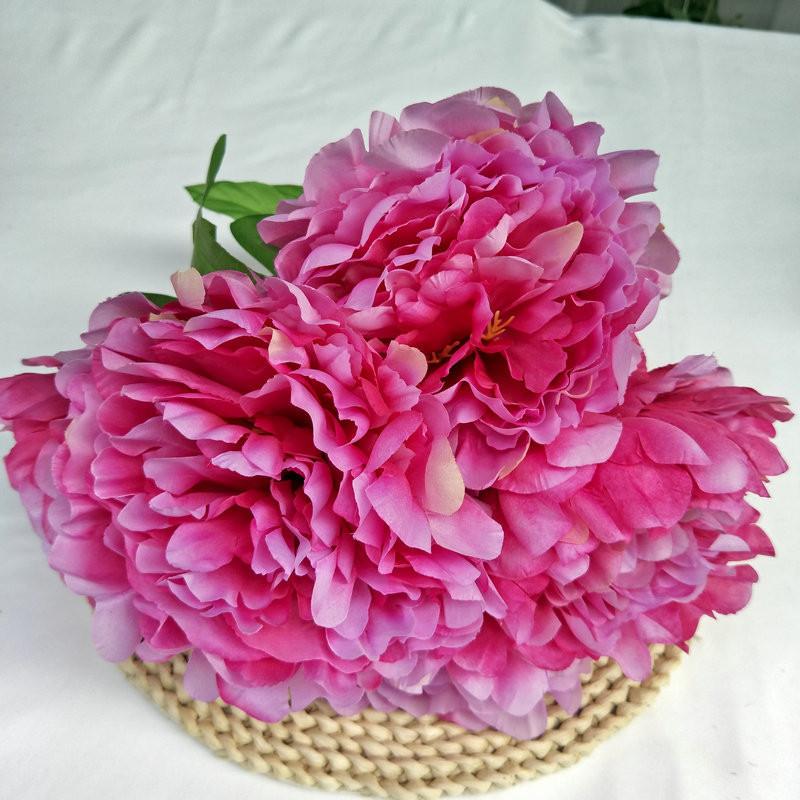 Silk Peony Oversized Flowers With Artificial Blooms For Wedding Decorations