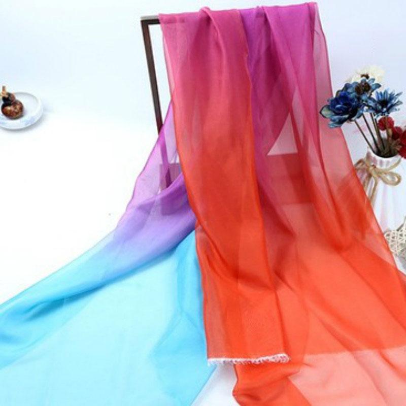 Tessuto chiffon sfumato ombre 1M, tessuto in organza tulle sottile 30D per costume cosplay fai da te, abito Hanfu in stile antico