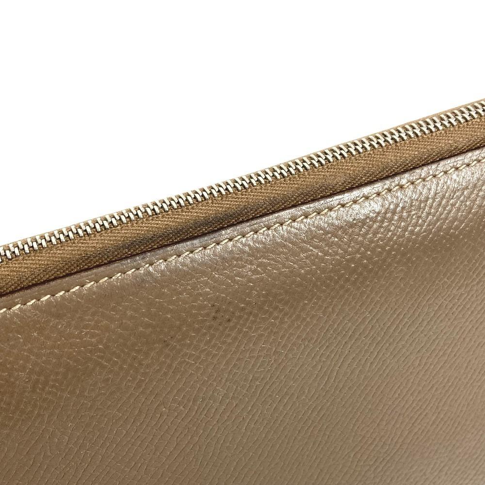 HERMES Azap Long Silk-In Wallet Zip Around Long Wallet Epsom Etoupe gray