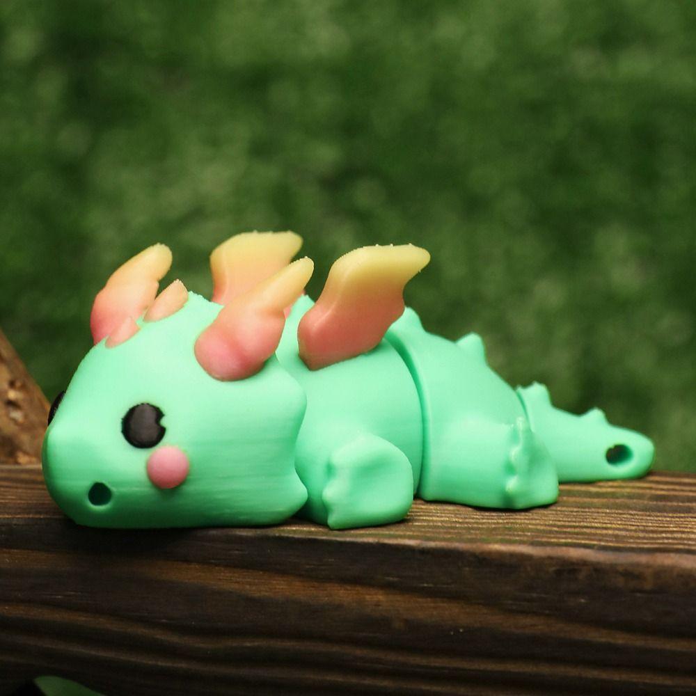 Swinging Simulation Dinosaur Model Joint Movable Pet 3D Printing Toys  Desktop Decor