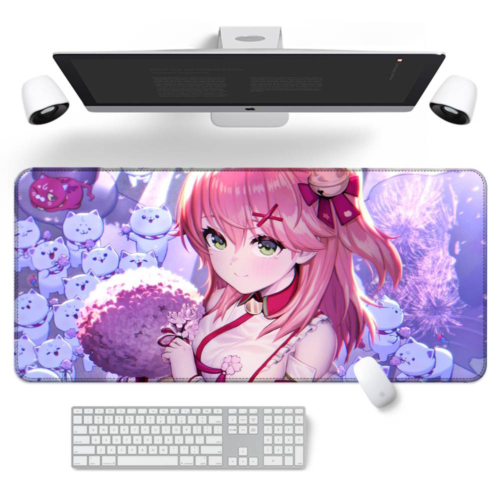 Honkai Star Rail Acheron Mouse Pad Rubber Thicken Overlock Gaming Table Mat Office Computer Keyboard Pad PC Mousepad