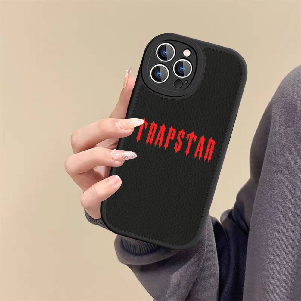 

Чохол для телефону T-Trapstars Для IPhone 16 15 14 13 12 11 Pro Max Plus 16E М який шкіряний чохол iphone 13pro