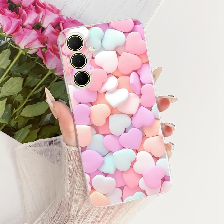 Hülle Für Samsung Galaxy A17 A37 A57 5G Cover Neue Stilvolle Blume Klare Weiche Silikon Handyhülle Für Samsung A 17 A 37 A 57 Stoßfänger