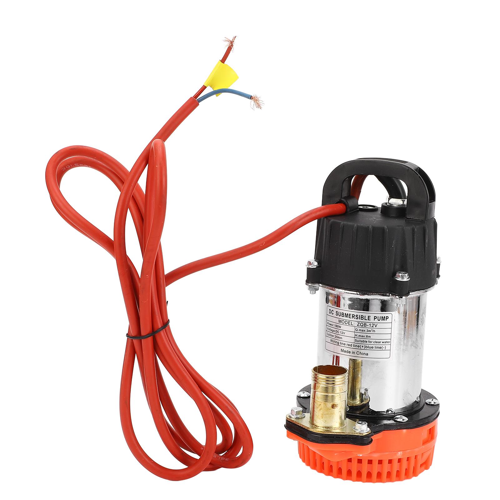 

DC Submersible Pump 180W 8m High Lift Large Flow Stainless Steel Submersible Well Pump for Farm