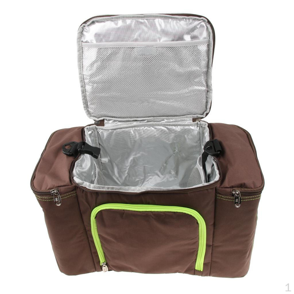 

Beverage Pack Car Trunk Organizer Camping Insulated bag Carryinging коричневий
