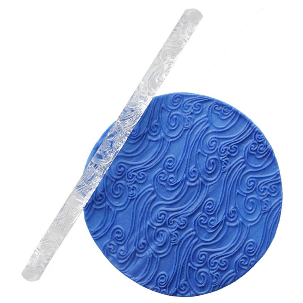 

Текстурированная скалка для тиснения, помадка, скалка для торта, формы для выпечки, гончарные инструменты, инструменты для украшения кондитерских изделий, антипригарное покрытие для чашки