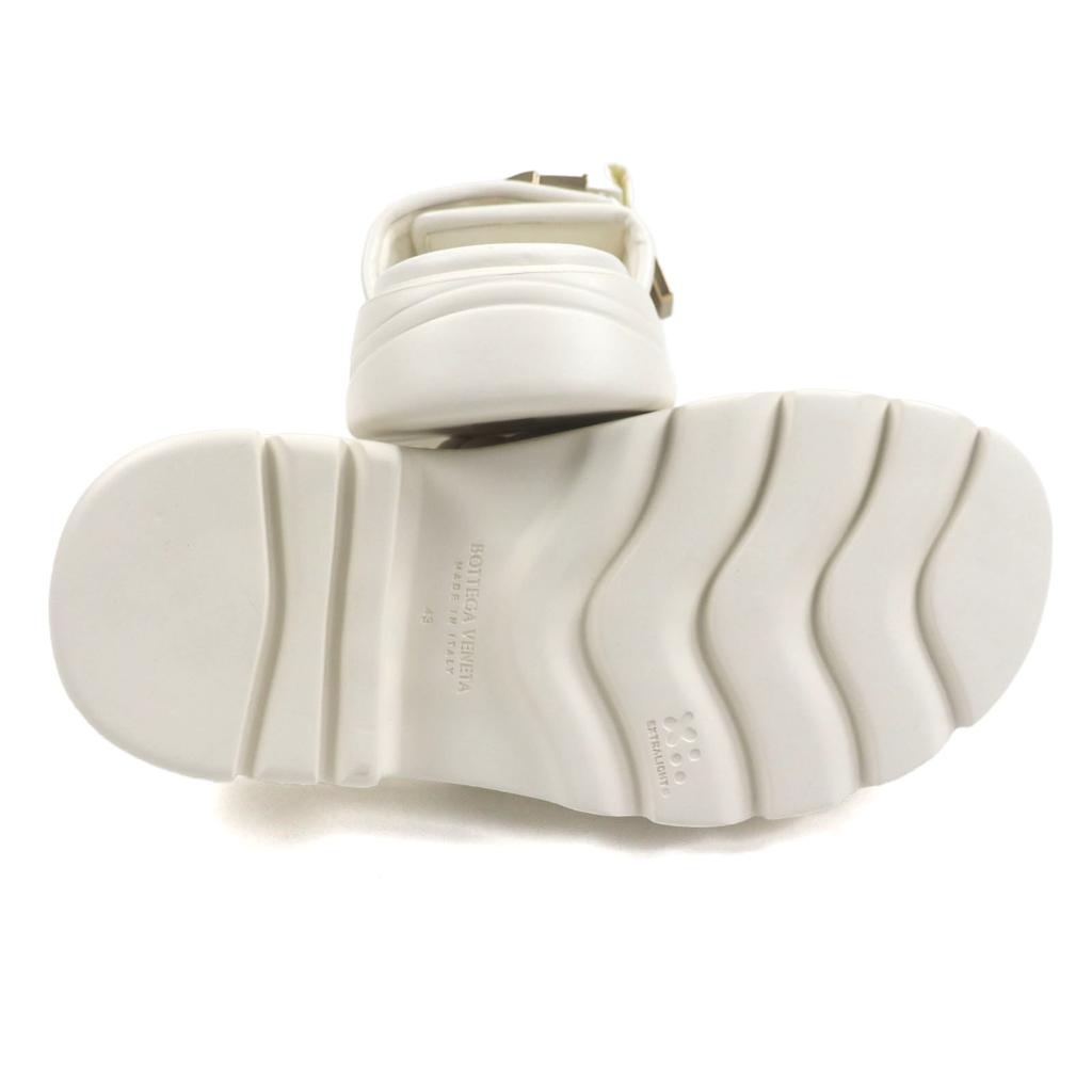 Pristine BOTTEGAVENETA Sandals Flash double belt white Nylon mens 43 690034 Used