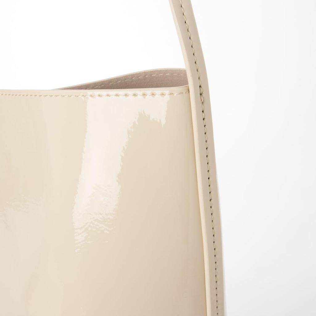 Bean hardware enamel shoulder bag