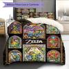 Fantasy and action  Pattern Bedding Quilt Set Quilt Cover Pillowcase Home Decoration Birthday Gift (1 * duvet cover + 2 * pillowcase, without core)