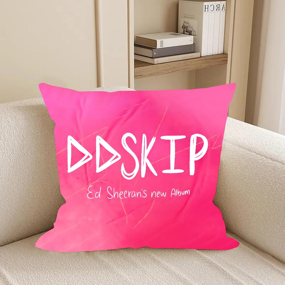 

Singer Ed S-Sheeran play Pillow Case Square Double-Sided Printing Short Plush Sofa Cushion Cover Bedroom Bedside 12x12Inch