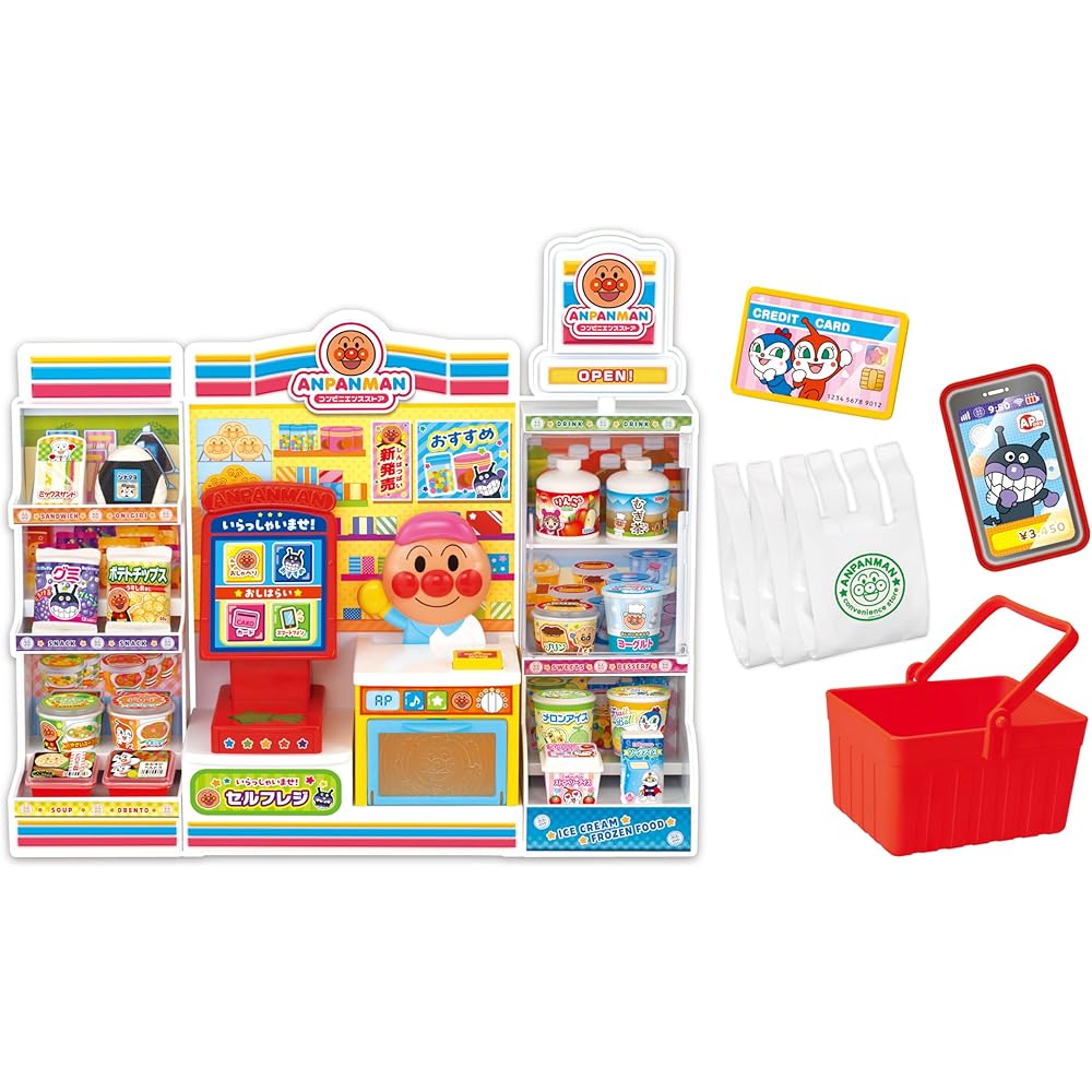 Sega Fave Anpanman Self-Service Checkout Toy Interactive Talking Convenience Store Playset