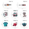 Medical-Themed Cartoon Brooch Set: Ambulance, Syringe, Stethoscope Badges