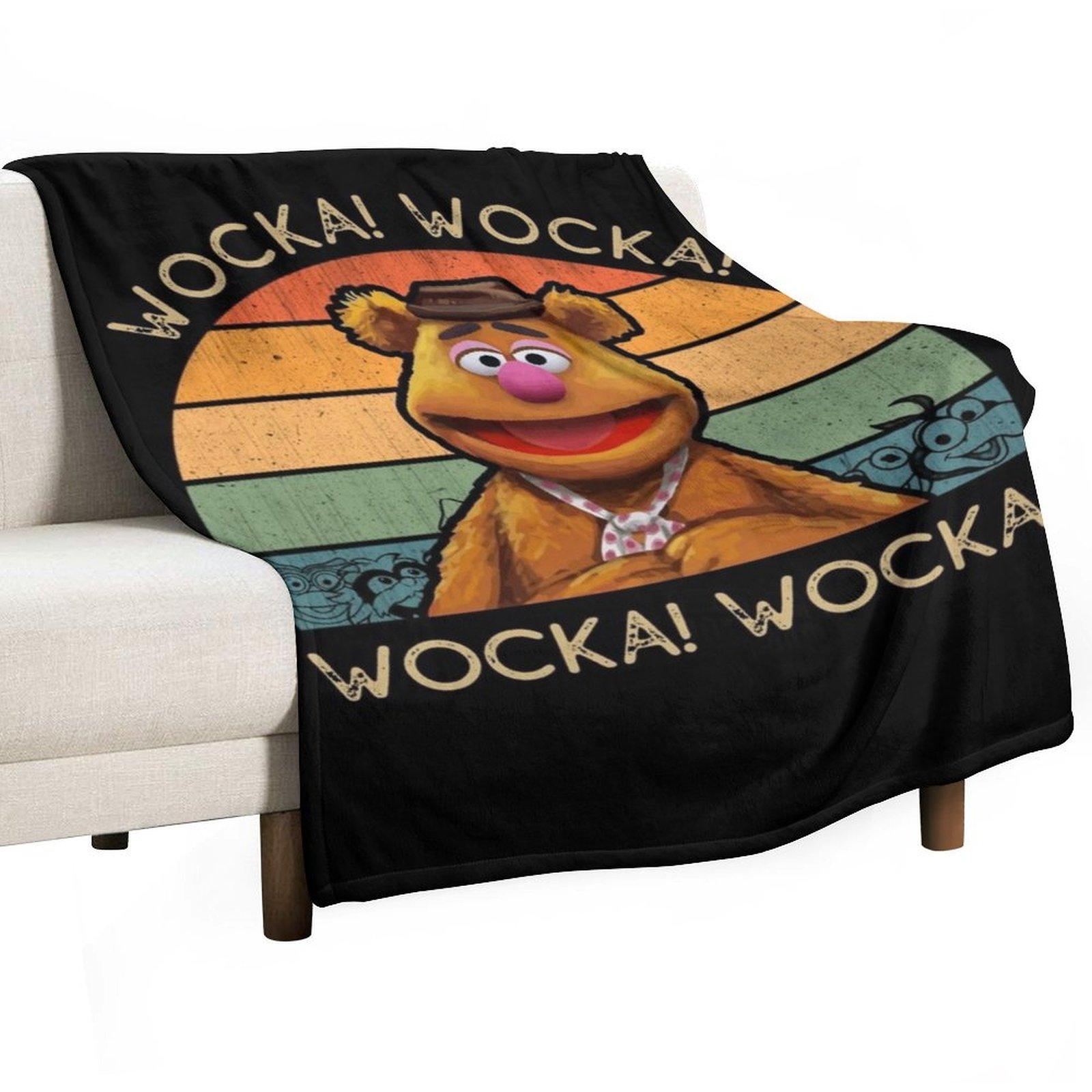 Fozzie Wocka Bear Throw Blanket Plush blankets ands Soft Beds Soft Plush Plaid Blankets 30x40in