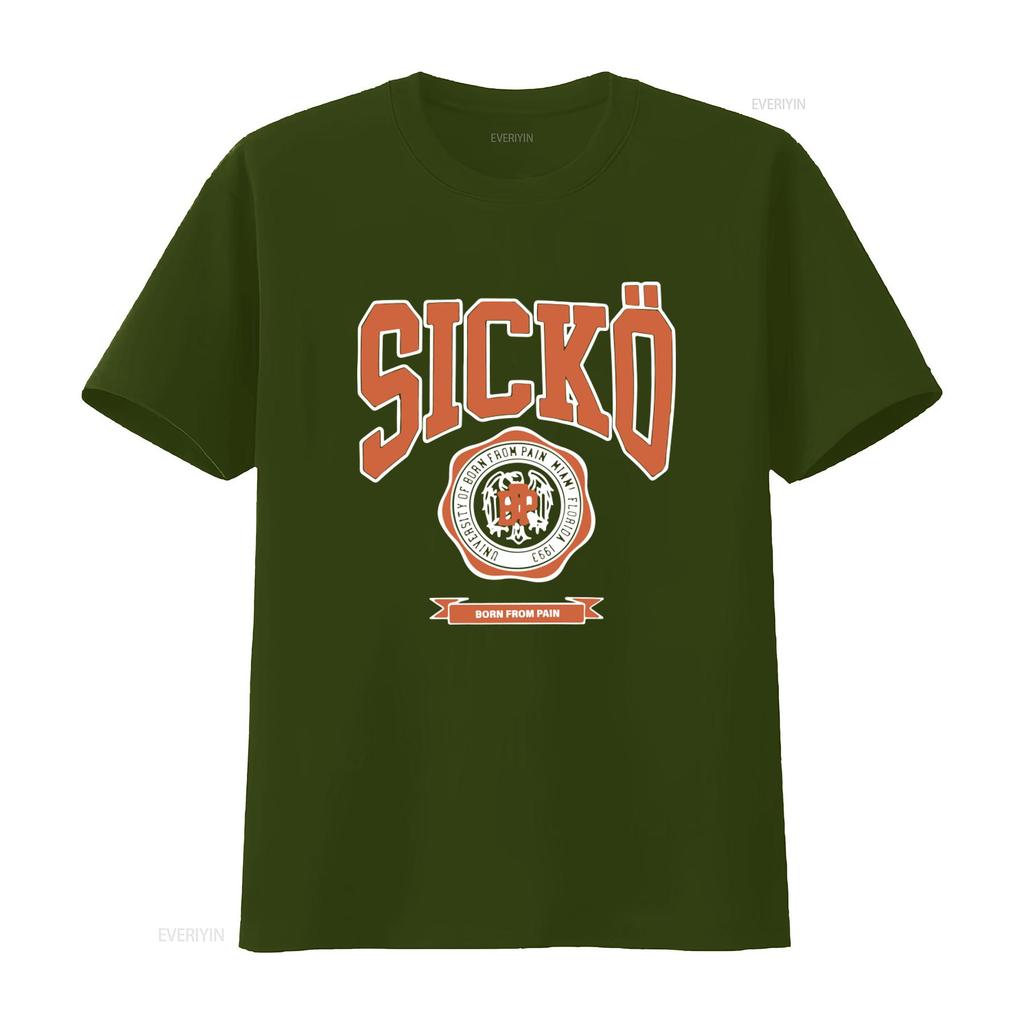 Sicko Born From Pain T Shirt Available In All Colors And Sizes vintage Washed fashion Comfortable Versatile Stretched homme