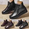 Women'S Warm Boots Winter New Comfortable And Fashionable Round Toe Ankle Boots Wide Boots For Women Botas Invierno Mujer