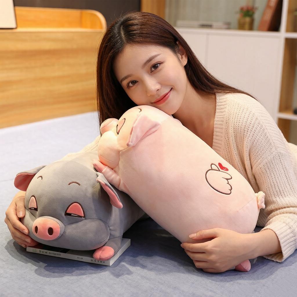40Cm Squishy Pig Plush Toy Ultra Soft Fatty Stuffed Animal Doll Down Cotton Sleeping Plushie Companion