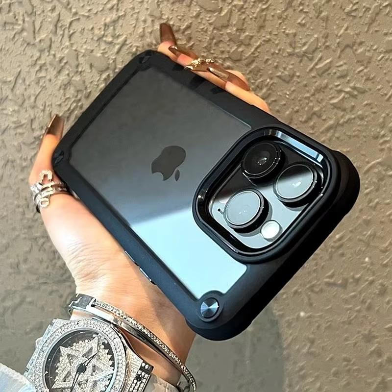 Shockproof Armor Bumper Case For iPhone 17 Pro Max 16 15 14 Plus 13 12 11 Pro MaxSoft TPU Frame Hybrid Clear Heavy Duty Cover