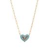 Ceramic Love Star Necklace Small Flower Tai Chi Color Printed Pendant 14K Fresh And Sweet