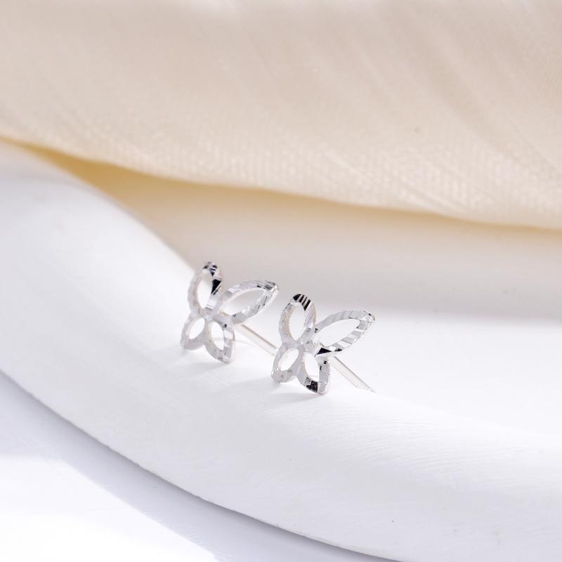 Butterfly Stud Earrings Women's Fashion Simple, Small and Exquisite Temperament Versatile Ins Style Butterfly Ear Jewelry Women