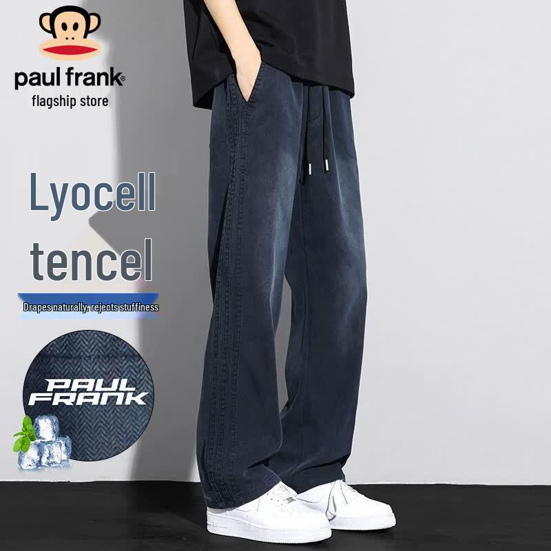 Paul Frank Men s Tencel Ice Silk Casual Straight Pants XL