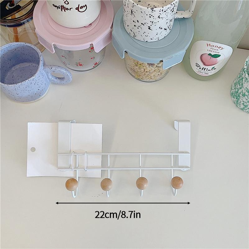 Punch Free Multi-Purpose Hooks Cabinet Door Hooks Bedroom Door Towel Clothes Hanger Hat Coat Storage Rack Keys Storage Organizer