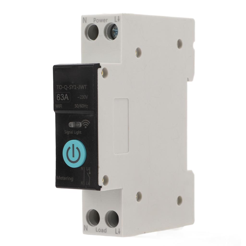 Din Rail Circuit Breaker Smart WIFI Switch Mobile Phone Remote Control 3 Timing Modes for Household Appliances 63A