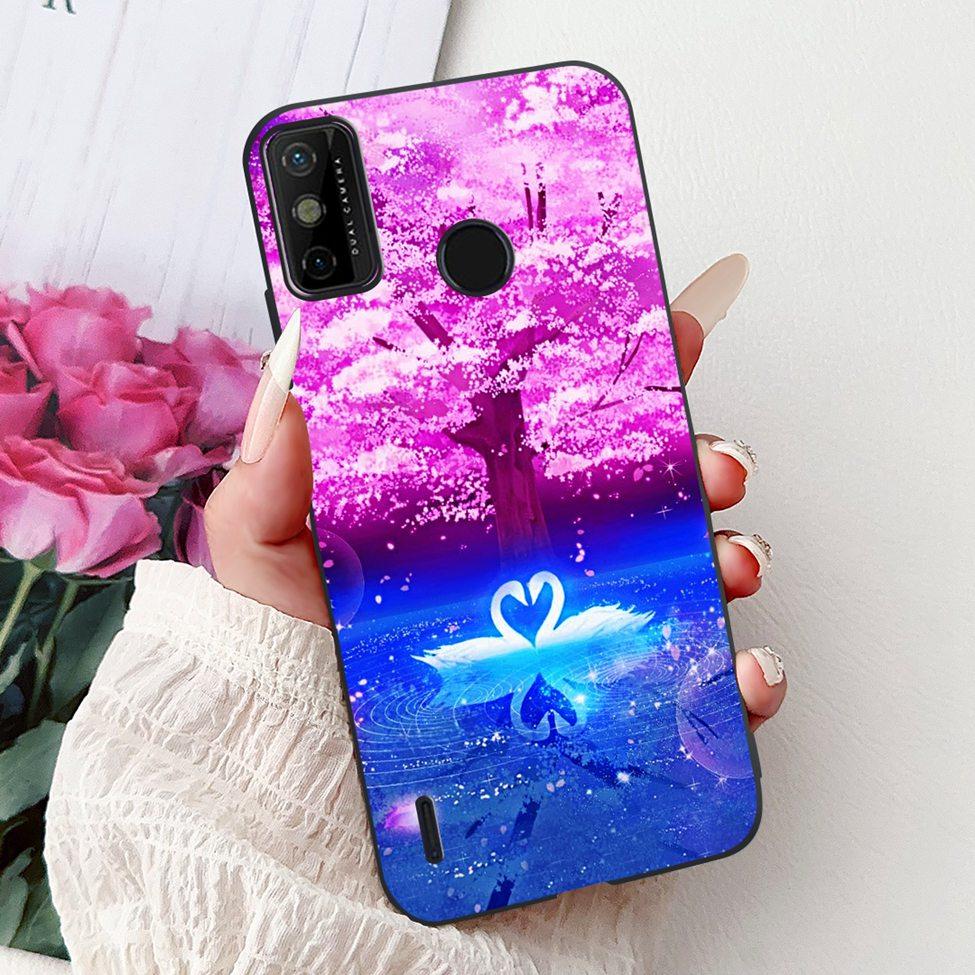 For Tecno Spark 6 Go KE5j KE5k Case For Tecno Spark Go 2020 KE5S Cover Silicone Cute Fashion Flowers Funny Painted Back Cover