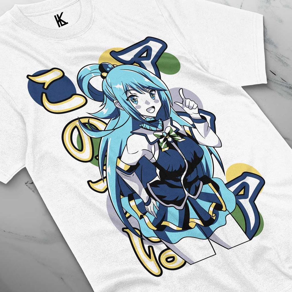 Aqua Konosuba  Character Anime Adult Unisex Anime Fan T-Shirt All Size