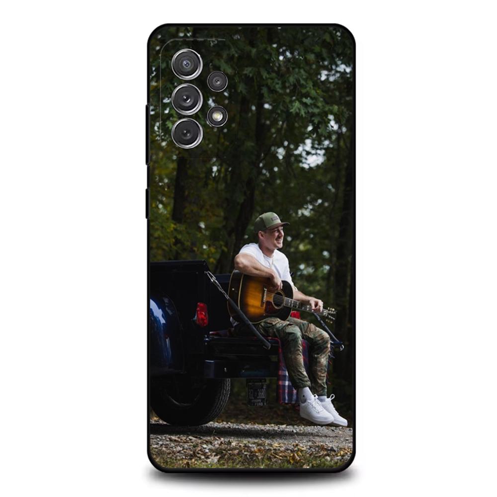 Singer Morgan W-Wallen Phone Case For Samsung S25,S24,S21,S22,S23,S30,Ultra,S20,Plus,Fe,Lite,Note,10,9,5G Black Cover