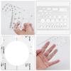 3Pcs 3 Sizes Round Templates DIY Multifunctional Geometric Ruler  Student