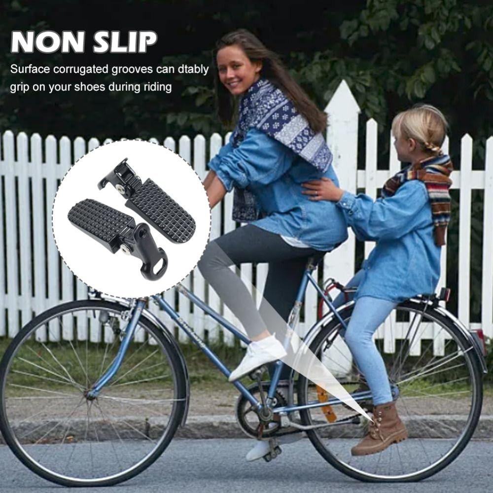 1 Pair Aluminium Alloy Bike Pegs Folding Foot Pegs Lightweight Ebike Pegs Folding Bicycle