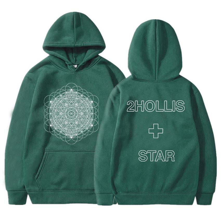 2hollis The Start Tour Hoodies Long Sleeve Casual Male Sweatshirts Fleece Grunge Hip Hop Unisex Streetwear Sudaderas