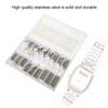 270Pcs 8-25mm Size Watch Strap Ear Sets Stainless Steel Watch Band Pins  Watch Maintenance